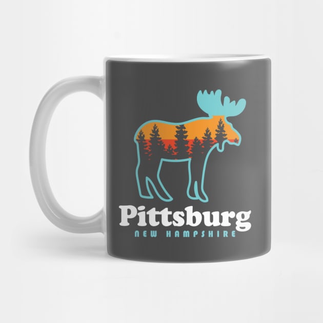 Pittsburg NH Moose Pittsburg New Hampshire by PodDesignShop